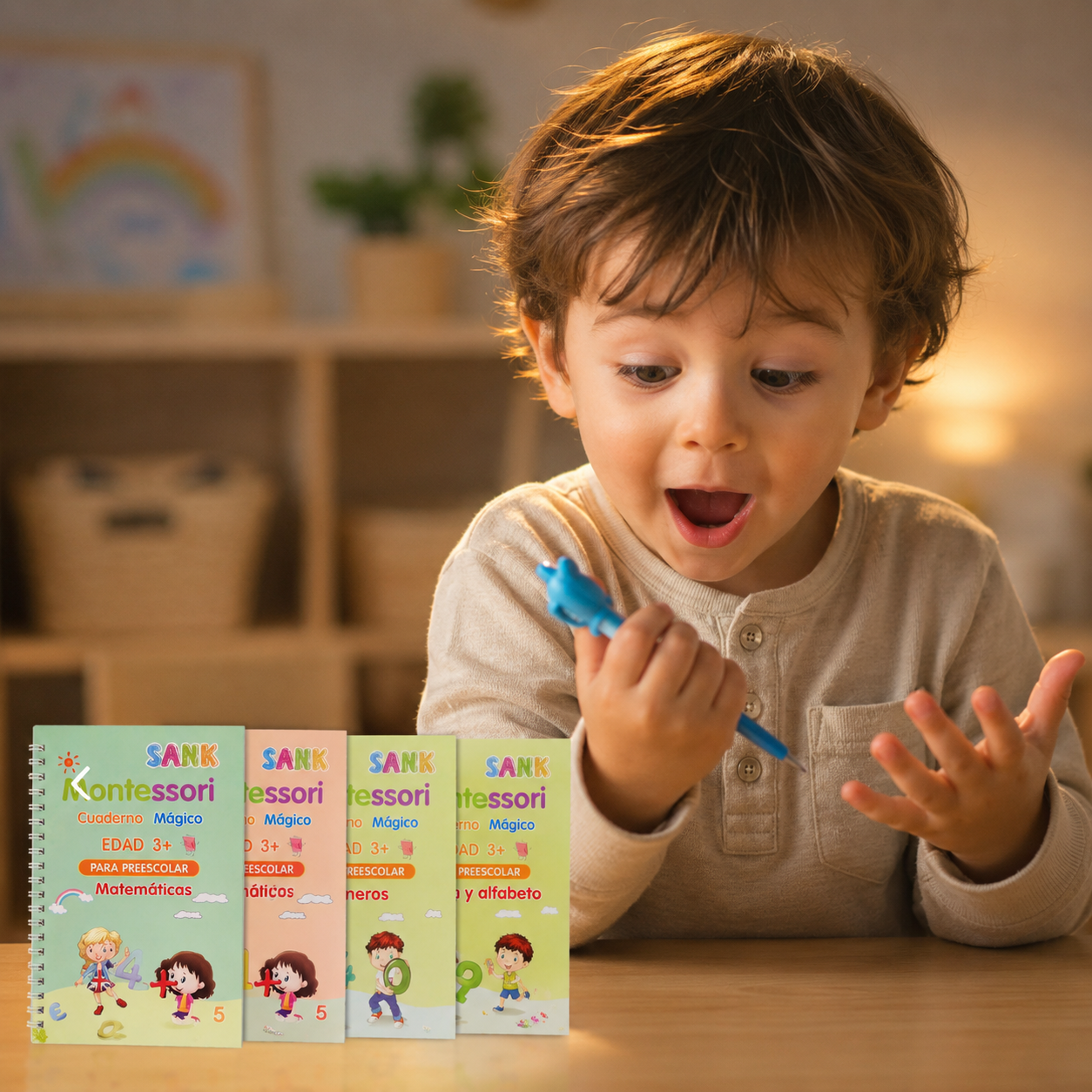 LIBRO DE CALIGRAFIA Montessori SET X4 UNIDADES