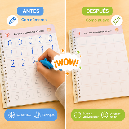 LIBRO DE CALIGRAFIA Montessori SET X4 UNIDADES