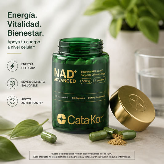 Cata-Kor NAD+ 500mg: Suplemento energético y rejuvenecedor