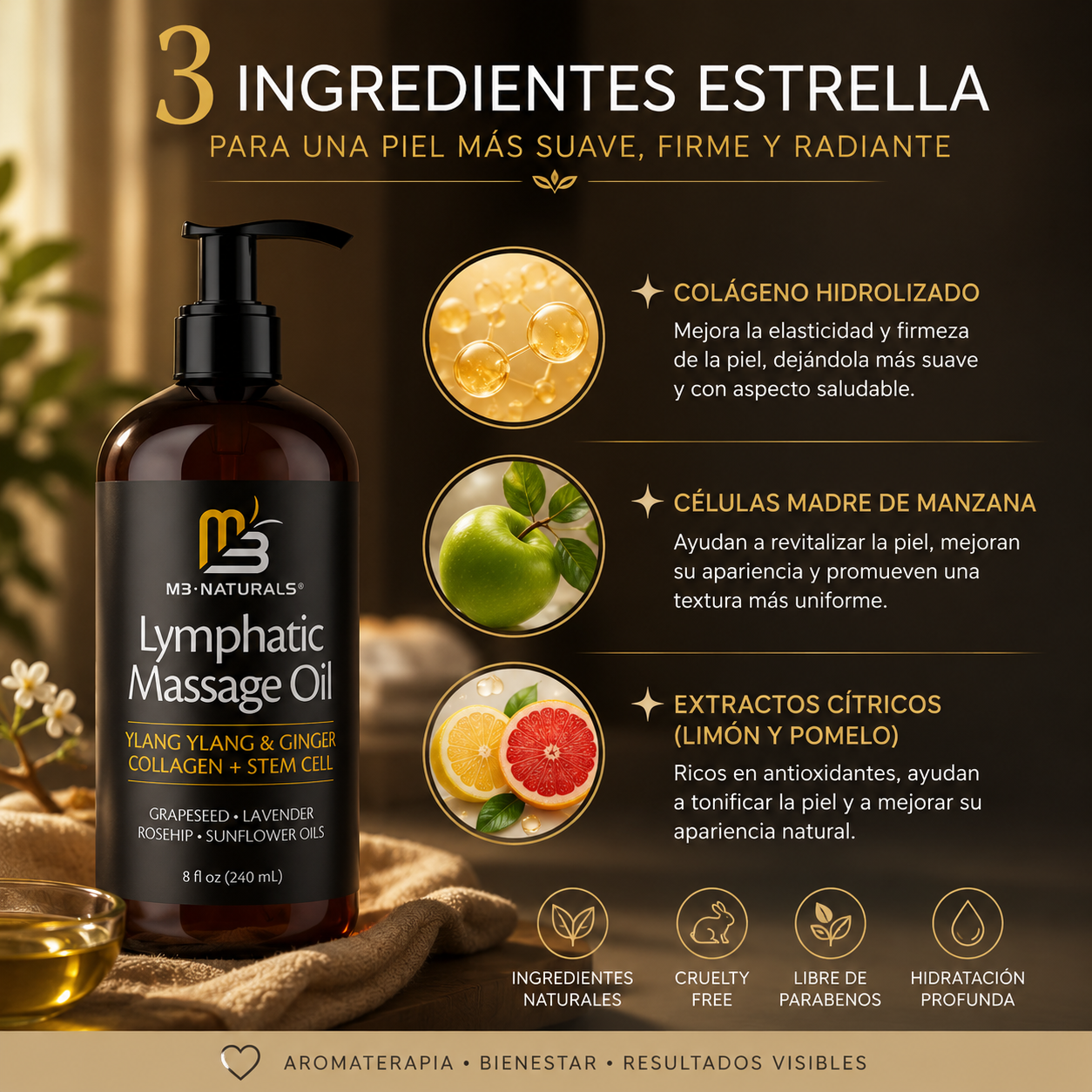 M3Naturals: Aceite Natural Anti-Celulitis