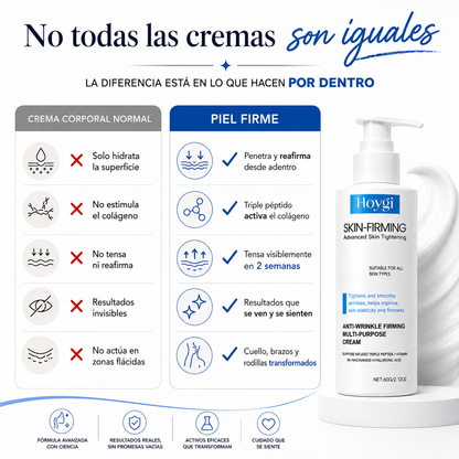 Piel Firme : la crema que reafirma donde más se nota