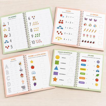 LIBRO DE CALIGRAFIA Montessori SET X4 UNIDADES