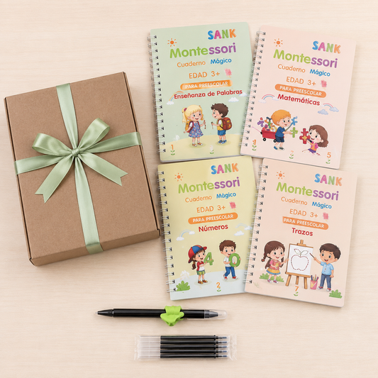 LIBRO DE CALIGRAFIA Montessori SET X4 UNIDADES