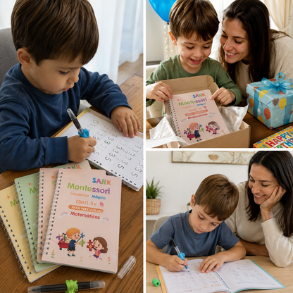 LIBRO DE CALIGRAFIA Montessori SET X4 UNIDADES