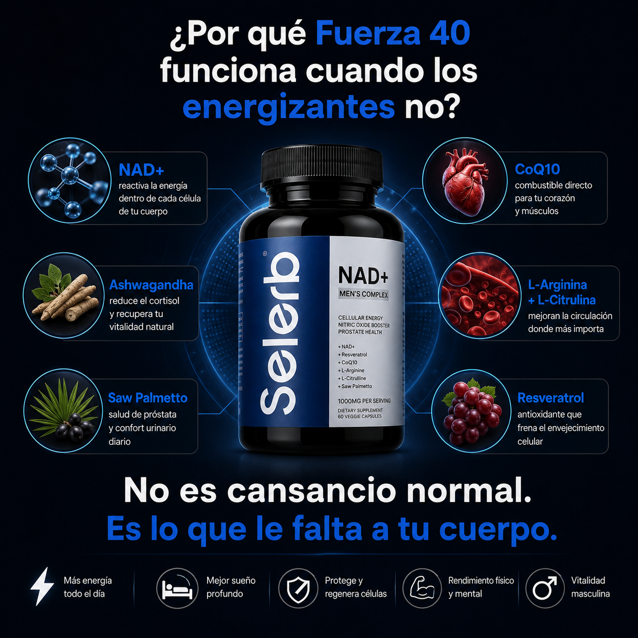 Selerb 40 : el suplemento que recupera al hombre que eras