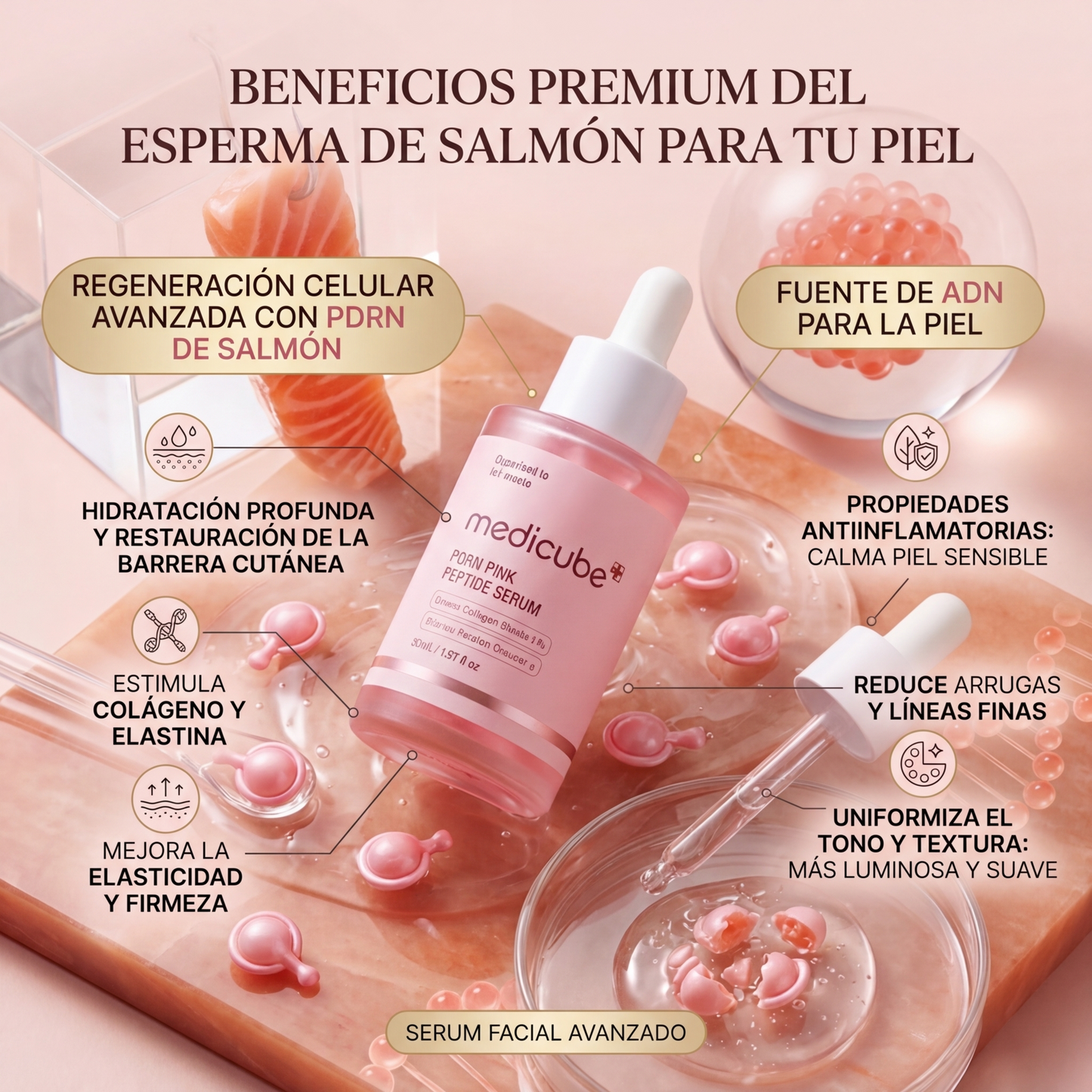 Pink PDRN: Sérum Reparador ADN de Salmón