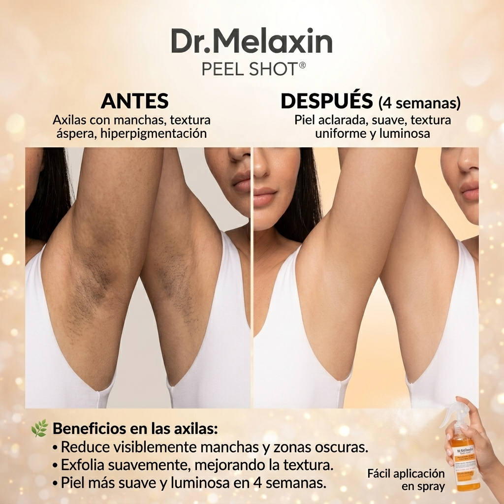 Dr. Melaxin®:  Aclarador de Entrepierna, Axilas y Zonas Oscuras.