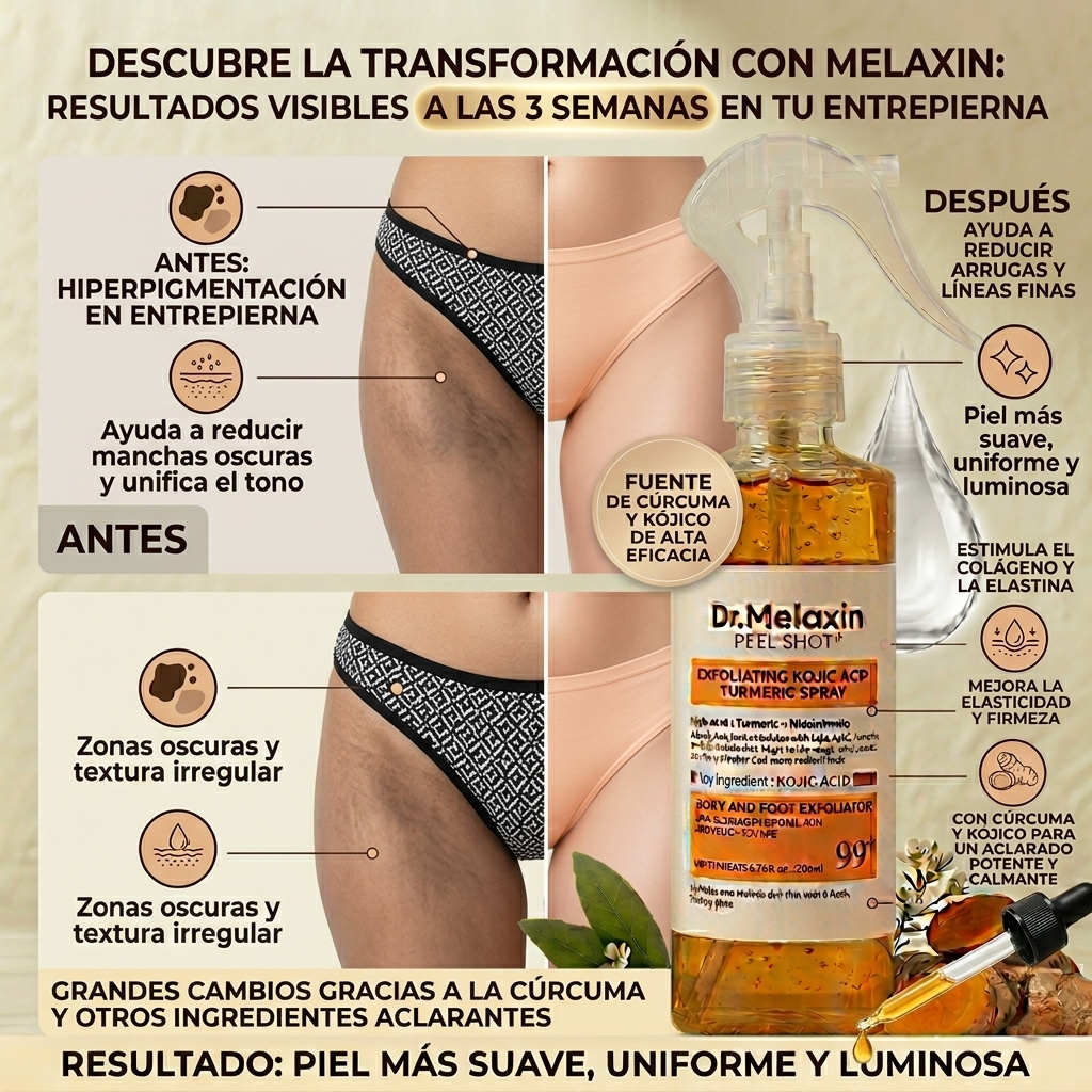 Dr. Melaxin®:  Aclarador de Entrepierna, Axilas y Zonas Oscuras.